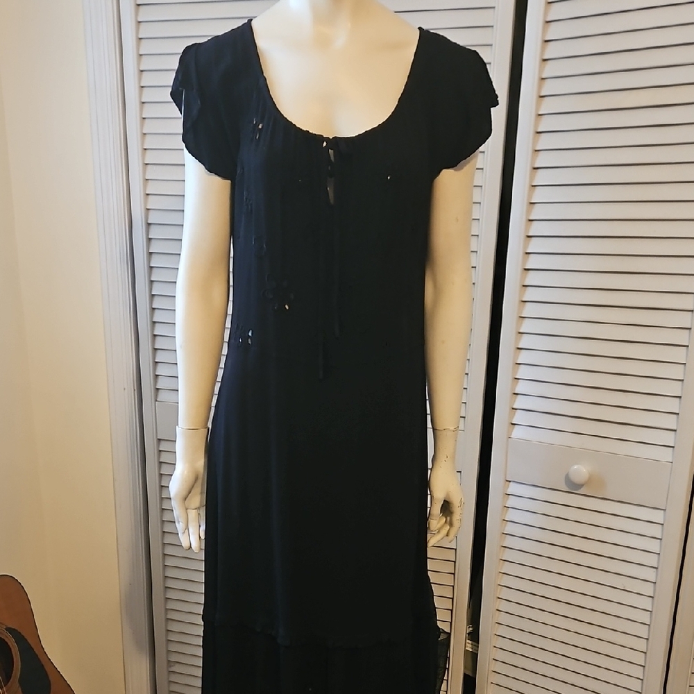 GHOST London Elegant Black Maxi Dress